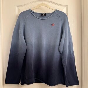 Ralph Lauren Navy Ombre Crewneck Sweater